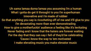 Eminem  Rap GodFast part  Lyrics [upl. by Ettedualc839]