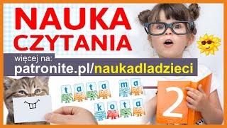 Nauka Czytania  Składanie Literek Pierwszych Słów i Alfabet dla Dzieci po Polsku cz2 [upl. by Aidnac]