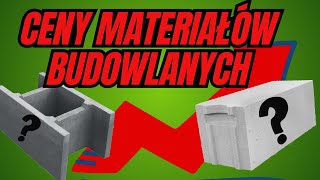 CENY MATERIAŁÓW BUDOWLANYCH W 2024 r  BONUS [upl. by Akkim]