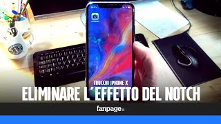 Con questo trucco potrai eliminare leffetto del Notch di iPhone X [upl. by Haney827]