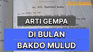 ARTI GEMPA DI BULAN BAKDO MULUD  ROBIUL AKHIR [upl. by Elokyn528]