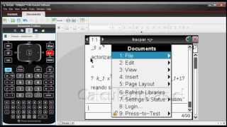 Tutorial TI Nspire CX CAS Traspasar archivos a la calculadora [upl. by Naoma825]