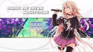 Nightcore  Drag Me Down One Direction [upl. by Brigette674]