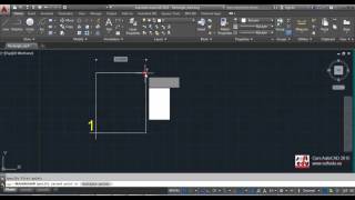 Desenarea unui Dreptunghi in Autocad comanda Rectangle [upl. by Atinyl374]