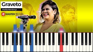 Graveto  Marília Mendonça  Piano Tutorial [upl. by Pogah]