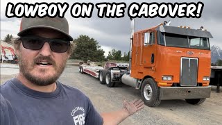 1980 Cozad lowboy on a 1985 Peterbilt 362 Cabover [upl. by Durward]