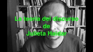 teoría del discurso y cultura Julieta Haidar [upl. by Anilehs]