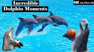 Incredible Dolphin Moments in 4k Dolphin Show in Dubai VIDEO Sea Worlds Dolphin Show Documentary [upl. by Elrae953]