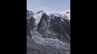 Avalancheserac fall  Aiguille du Midi North Face chamonix northface avalanche seracfall [upl. by Shamrao]