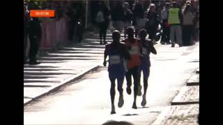 Sebastian Sawe beat Jacob Kiplimo to win the 2024 Copenhagen Half Marathon ♦️ 5840 [upl. by Sandry]