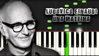 Ludovico Einaudi  Una Mattina  Piano Tutorial Synthesia Download MIDI  PDF Scores [upl. by Sutniuq369]