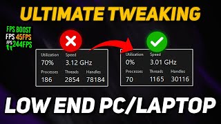 Do This to Get a HUGE FPS Boost on LOW END PC  Optimize Windows 1011 for Gaming 2024 [upl. by Attenal]