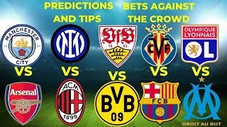 MAN CITY VS ARSENAL  INTER VS MILAN  STUTTGART VS DORTMUND  VILLARREAL VS BARCELONA [upl. by Boyt520]