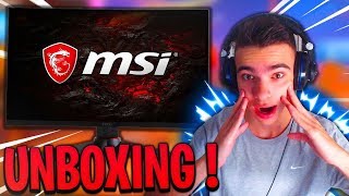 UNBOXING DE LECRAN MSI OPTIX MAG24C [upl. by Adnilram]