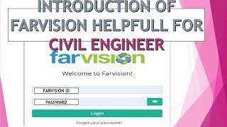 FARVISION ERP SOFTWARE HELP FULL FOR CIVIL Engineer BILLING EngineerConstruction 🏗️ [upl. by Luiza3]