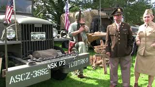 Lacock At War Military Vehicle And Re enactment Show [upl. by Ahsiemat]