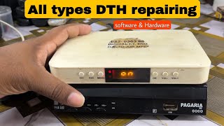 DD free dish set top box repairing pagaria solid wezone [upl. by Llednohs]