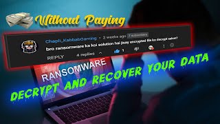 How to Decrypt Ransomware Attack Encrypted files Recover Encrypted Data  Easiest Method [upl. by Constant]