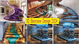 Top 40 Modern Stairs Design 2024  Latest Staircase Design Ideas  Living Room Staircase Design [upl. by Barden]