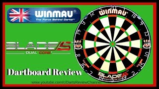 Winmau Blade 5 Dual Core dartboard review [upl. by Alisen231]