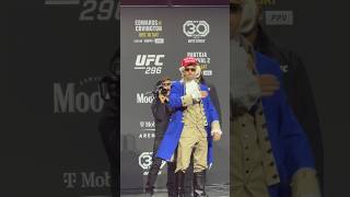 Colby Covington amp Leon Edwards Separated by Security Face Off  UFC 296 [upl. by Alie597]