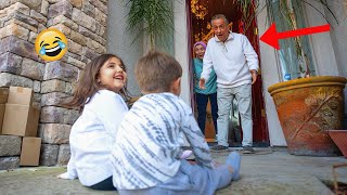 Leaving my kids on their Grandparents Doorstep Prank🤣❤️ [upl. by Adneram158]