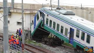 Treno schiantato nel deposito di Genova Brignole [upl. by Kone]