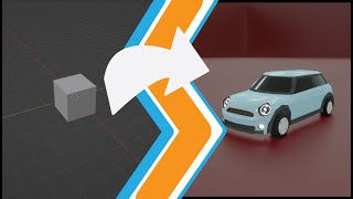 3D Modeling a Mini Cooper  Blender Timelapse  Blender 301 [upl. by Bartko126]