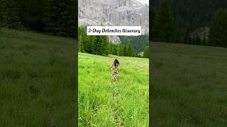 3Day Dolomites itinerary travel nature trending mountains dolomite italy viralvideo trip [upl. by Enowtna]