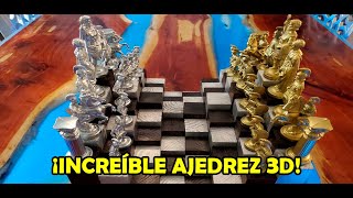 TABLERO DE AJEDREZ 3D♟🤓Cómo hacerlo [upl. by Coben]