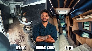 I Built The Ultimate Luxury Camper Van For Less Than 10k  Full Build Start to Finish [upl. by Rodi]