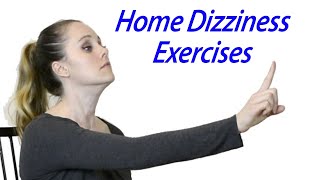 Inner Ear Balance Home Exercises to Treat Dizziness Vestibular Home Exercises [upl. by Naujet653]