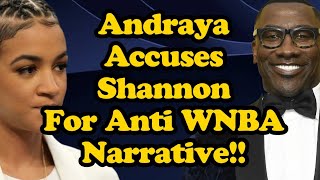 Cohost accuses Shannon Sharpe of pushing antiWNBA narrative in heated debate surrounding Caitlin [upl. by Cantlon]