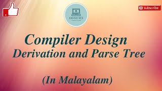 Part4 Derivations and Parse tree Example  Compiler Design [upl. by Aissert]