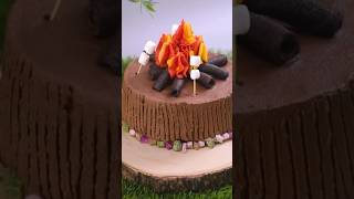 Tarta de Campamento shorts illustration cake [upl. by Sitoiganap]