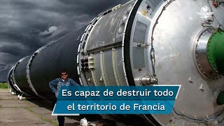 “Satán” el temido misil nuclear ruso que podría impactar en 10 objetivos diferentes [upl. by Nyliak974]