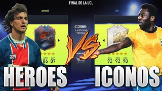 HEROES FIFA 22 VS ICONOS FIFA 22  Experimentos Fifa 22 [upl. by Nikolos]