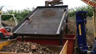 VIDEO 1 TESTTRIAL RUN NEW DEMO SOIL WASTE SCREENER UPRATED MK3 MODEL [upl. by Weiman]