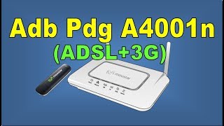 Movistar ADB PDG A4001N HOME STATION ADSL Router Setup  ADSL 3G على ADB PDG A4001N إعداد راوتر [upl. by Carthy]