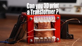 Can you 3D print a Transformer Experiment  How to make a mains Transformer [upl. by Cristionna924]