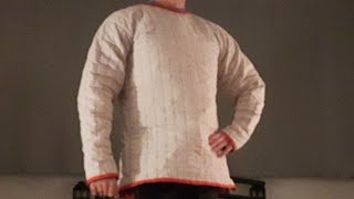 How to Make a Gambeson  Hand Sewn Canvas 5 layers [upl. by Eirotal]