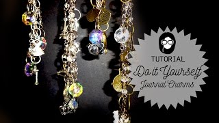 Tutorial DIY Journal Dangle Charm for Junk Journal [upl. by Raveaux]