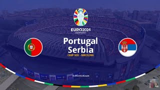 UEFA Euro Matchday 2 Portugal vs Serbia [upl. by Htiderem]