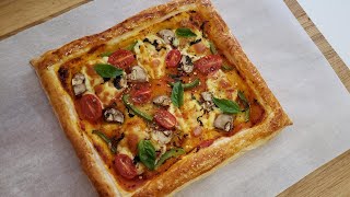 Puff pastry pizza [upl. by Fawne]