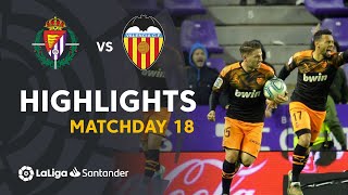 Highlights Real Valladolid vs Valencia CF 11 [upl. by Lorre]