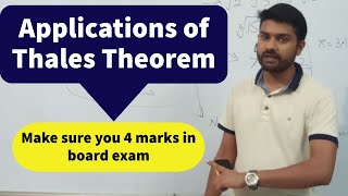 Applications of Thales Theorem  Class 10th  Chapter  Triangle [upl. by Alexi414]