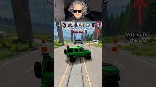 Super Villains Cars Brake Test 😱❌😂 BeamNGDrive shorts beamngdrive [upl. by Aicemat117]