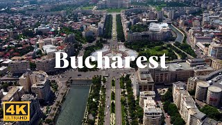 Experience the BEST Aerial Views of Bucharest Romania in 4K [upl. by Betty]