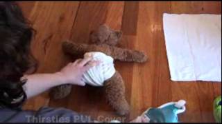 How to fold Prefold Nappies by Darlings Downunder [upl. by Renaldo]