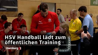 Vor dem Spiel beim ASV HammWestfalen HSV Handball lädt zum öffentlichen Training ein [upl. by Annawt125]